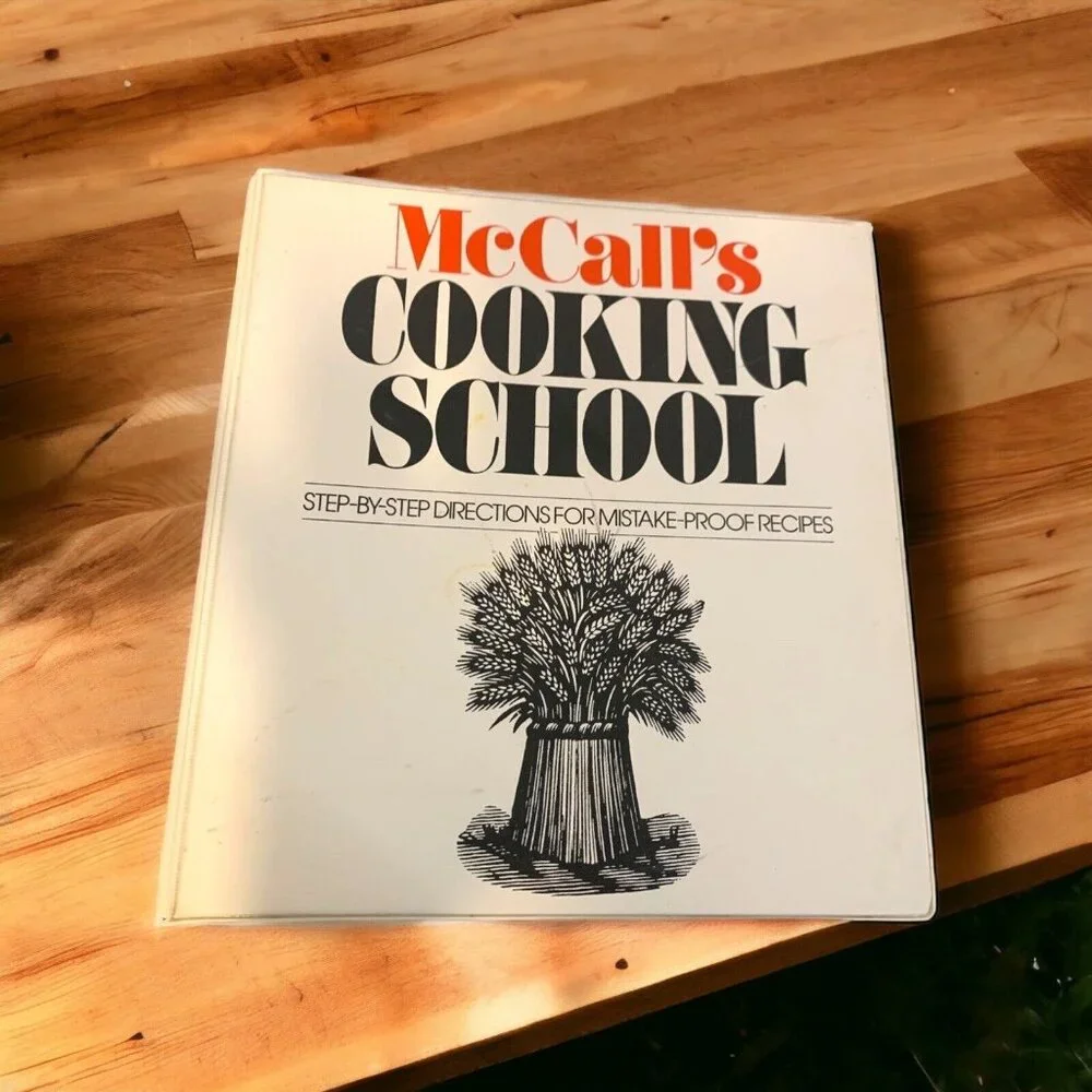 McCall’s Cooking School Binder 1984 Step-by-Step Vintage Recipe Collection